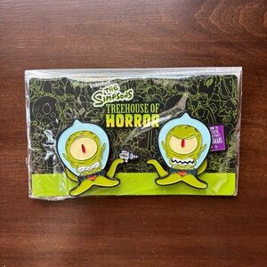 *SOLD* The Simpsons Kang & Kodos Treehouse of Horror 2-Pack enamel pin set 2.5”